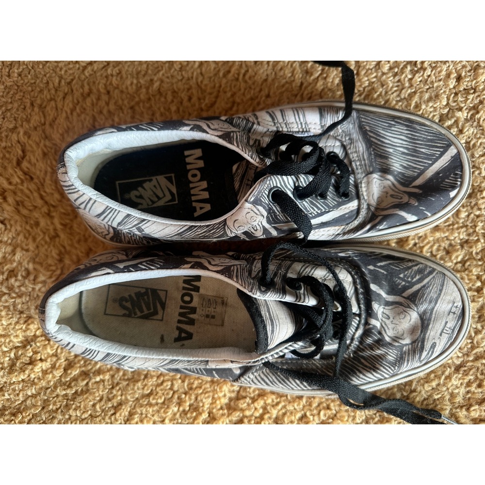 Vans x MoMA The Scream Edvard Munch Art Shoes Women's 7.5 Men's‎ 6 distressed